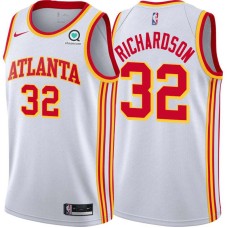 Atlanta Hawks #32 Jeremy Richardson Jersey -White