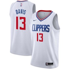 LA Clippers #13 Mike Davis Jersey -White