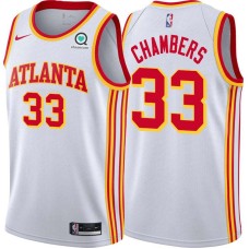 Atlanta Hawks #33 Jerry Chambers Jersey -White