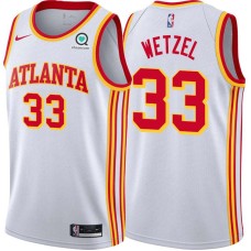 Atlanta Hawks #33 John Wetzel Jersey -White