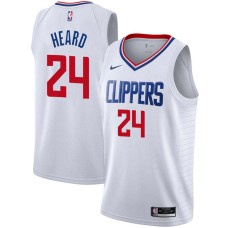 LA Clippers #24 Gar Heard Jersey -White