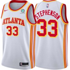 Atlanta Hawks #33 Lance Stephenson Jersey -White