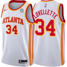 Atlanta Hawks #34 Clyde Lovellette Jersey -White