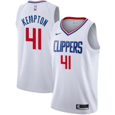 LA Clippers #41 Tim Kempton Jersey -White