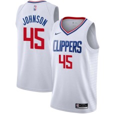 LA Clippers #45 Keon Johnson Jersey -White