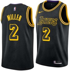 Los Angeles Lakers #2 Anthony Miller Jersey -Black 2017-2018 City