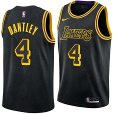 Los Angeles Lakers #4 Adrian Dantley Jersey -Black 2017-2018 City