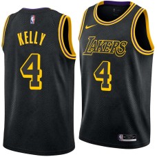 Los Angeles Lakers #4 Ryan Kelly Jersey -Black 2017-2018 City