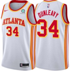 Atlanta Hawks #34 Mike Dunleavy Jersey -White