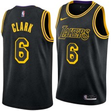 Los Angeles Lakers #6 Earl Clark Jersey -Black 2017-2018 City