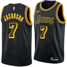 Los Angeles Lakers #7 Sam Jacobson Jersey -Black 2017-2018 City