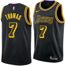 Los Angeles Lakers #7 Isaiah Thomas Jersey -Black 2017-2018 City