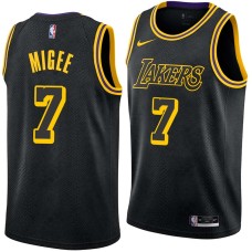 Los Angeles Lakers #7 JaVale McGee Jersey -Black 2017-2018 City