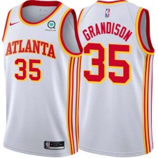 Atlanta Hawks #35 Ron Grandison Jersey -White