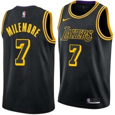 Los Angeles Lakers #7 Ben McLemore Jersey -Black 2017-2018 City