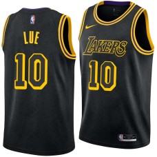 Los Angeles Lakers #10 Tyronn Lue Jersey -Black 2017-2018 City