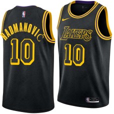 Los Angeles Lakers #10 Vladimir Radmanovic Jersey -Black 2017-2018 City