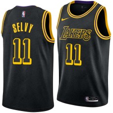 Los Angeles Lakers #11 Frank Selvy Jersey -Black 2017-2018 City