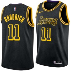 Los Angeles Lakers #11 Gail Goodrich Jersey -Black 2017-2018 City