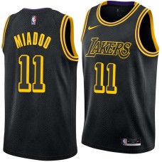 Los Angeles Lakers #11 Bob McAdoo Jersey -Black 2017-2018 City