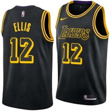 Los Angeles Lakers #12 Boo Ellis Jersey -Black 2017-2018 City