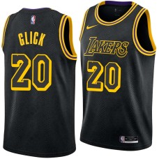 Los Angeles Lakers #20 Normie Glick Jersey -Black 2017-2018 City