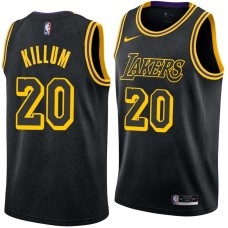 Los Angeles Lakers #20 Earnie Killum Jersey -Black 2017-2018 City