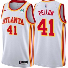 Atlanta Hawks #41 Sam Pellom Jersey -White