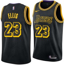 Los Angeles Lakers #23 Boo Ellis Jersey -Black 2017-2018 City