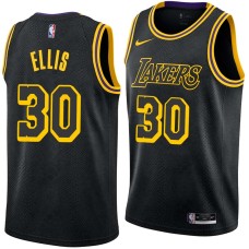 Los Angeles Lakers #30 Boo Ellis Jersey -Black 2017-2018 City