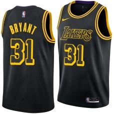 Los Angeles Lakers #31 Thomas Bryant Jersey -Black 2017-2018 City