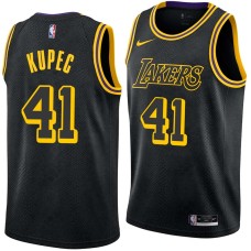 Los Angeles Lakers #41 CJ Kupec Jersey -Black 2017-2018 City