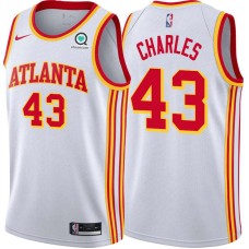 Atlanta Hawks #43 Lorenzo Charles Jersey -White