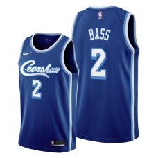 Los Angeles Lakers #2 Brandon Bass Jersey -Blue Crenshaw