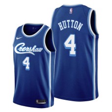 Los Angeles Lakers #4 Joe Hutton Jersey -Blue Crenshaw