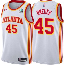 Atlanta Hawks #45 Randy Breuer Jersey -White