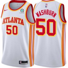 Atlanta Hawks #50 Chris Washburn Jersey -White