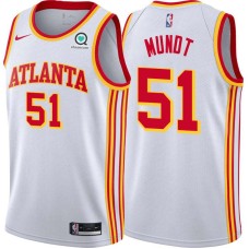 Atlanta Hawks #51 Todd Mundt Jersey -White