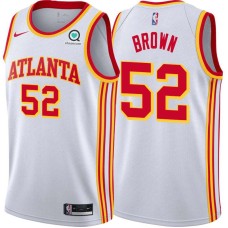 Atlanta Hawks #52 Chucky Brown Jersey -White