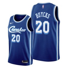 Los Angeles Lakers #20 Dwight Buycks Jersey -Blue Crenshaw