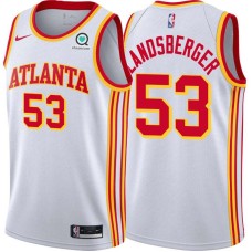 Atlanta Hawks #53 Mark Landsberger Jersey -White