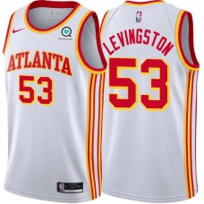 Atlanta Hawks #53 Cliff Levingston Jersey -White