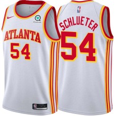 Atlanta Hawks #54 Dale Schlueter Jersey -White