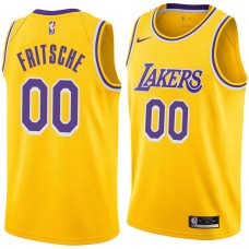 Los Angeles Lakers #00 Jim Fritsche Jersey -Gold