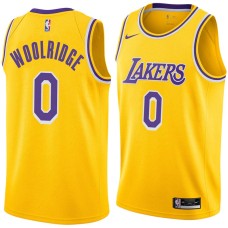 Los Angeles Lakers #0 Orlando Woolridge Jersey -Gold