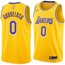 Los Angeles Lakers #0 Andrew Goudelock Jersey -Gold