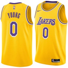 Los Angeles Lakers #0 Nick Young Jersey -Gold