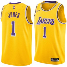 Los Angeles Lakers #1 Earl Jones Jersey -Gold