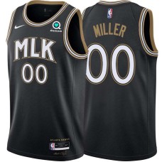 Atlanta Hawks #00 Eddie Miller Jersey -Black 2020-21 City