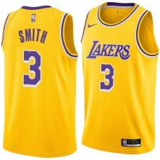 Los Angeles Lakers #3 Elmore Smith Jersey -Gold